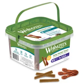 $10 OFF: Whimzees Variety X-Small Natural Dental Dog Chews Value Box (112Pcs)