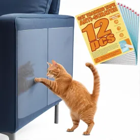 12Pack Couch Protector From Cat Claws, Double-Sided Scratch Furniture Protector, Cat Scratch Deterrent, Pet & Kid Safe