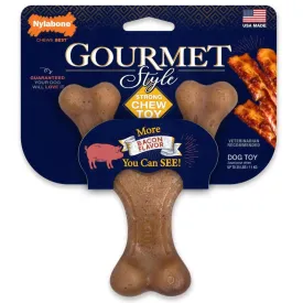 20% OFF: Nylabone Bacon Gourmet Style Strong Wishbone Dog Chew Toy