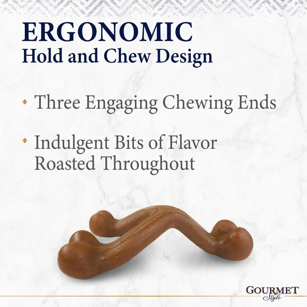 20% OFF: Nylabone Bacon Gourmet Style Strong Wishbone Dog Chew Toy