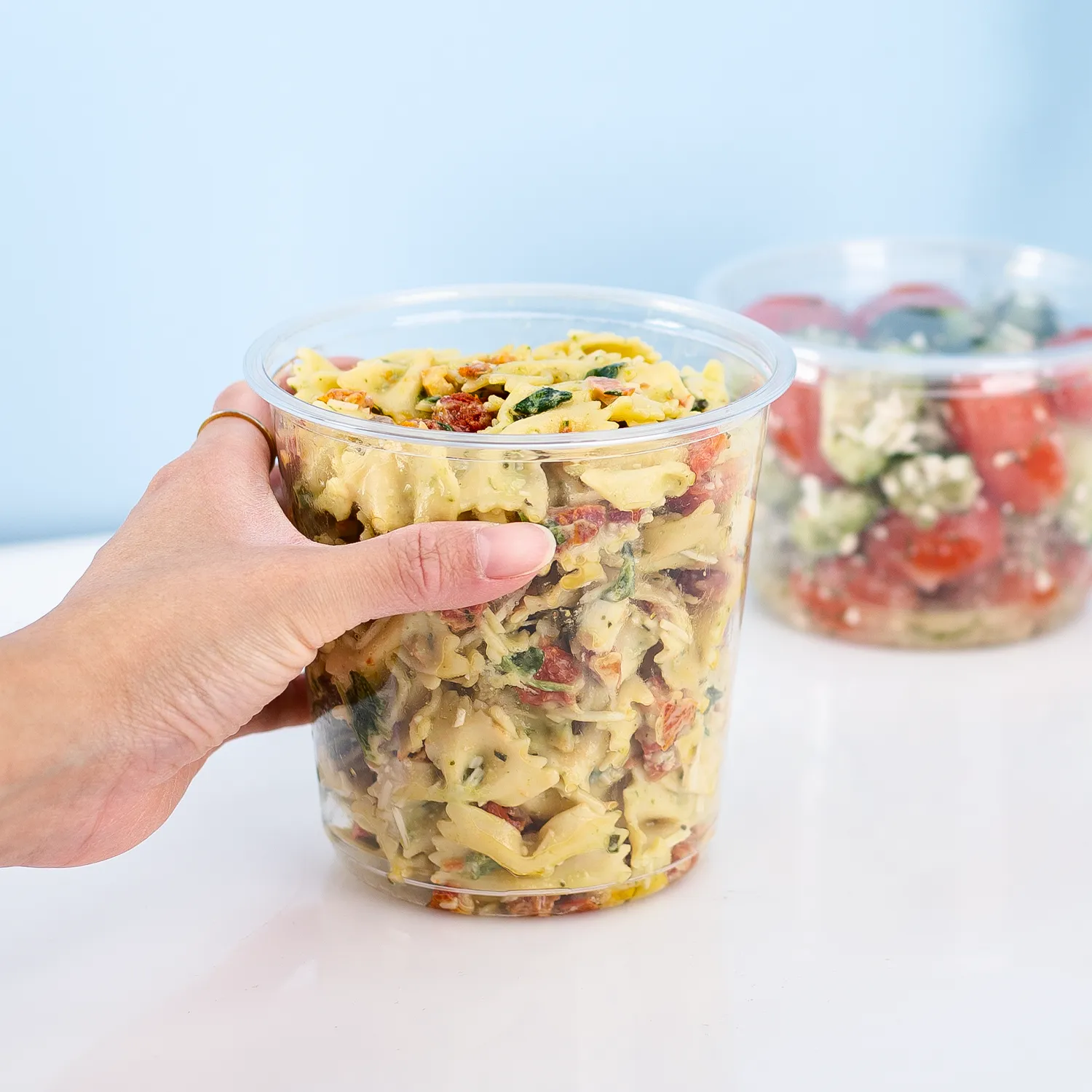 [500 ct] 24 oz Deli Containers | PET | 117 mm