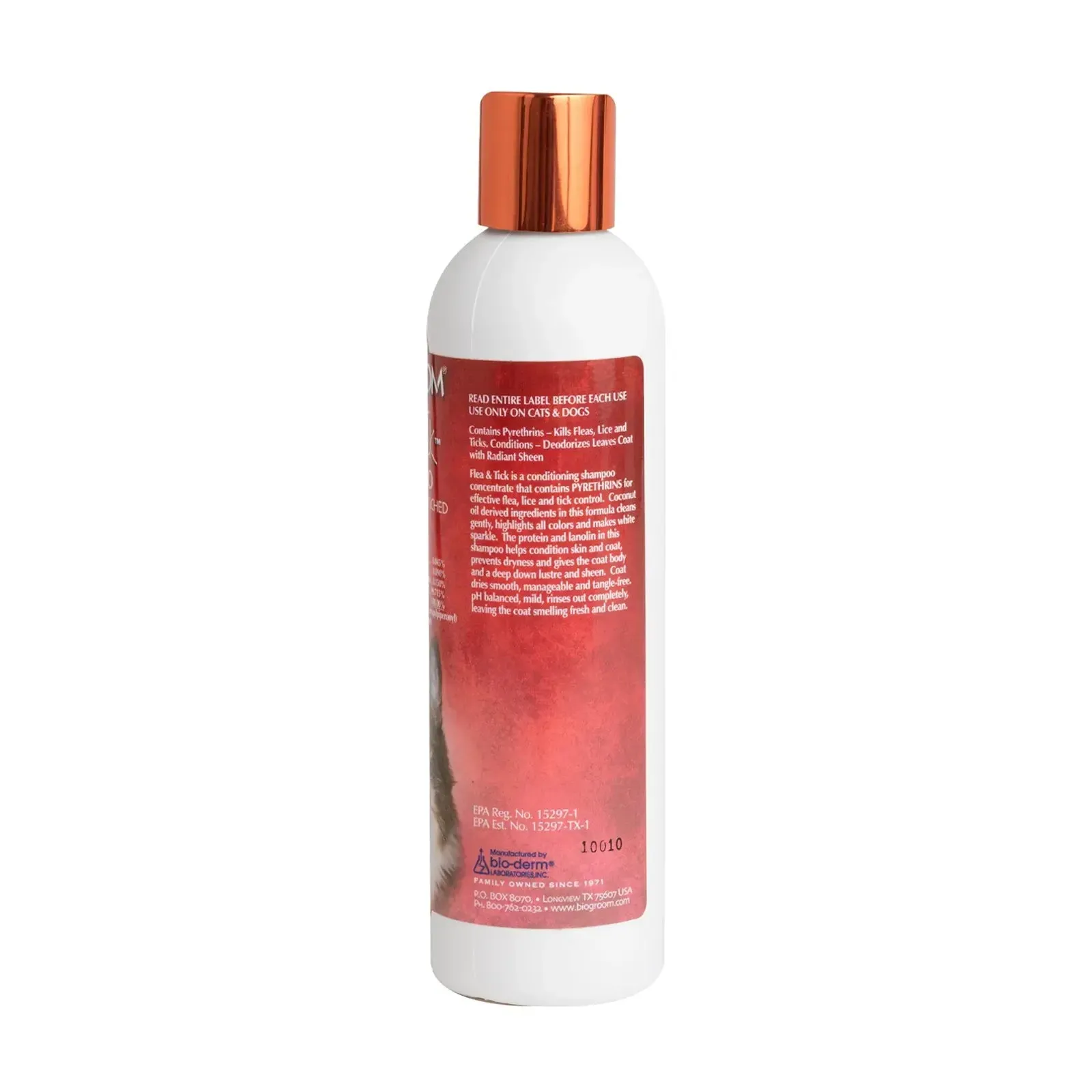 Bio-Groom - Flea & Tick Protein-Lanolin Enriched Shampoo for Cats 8oz