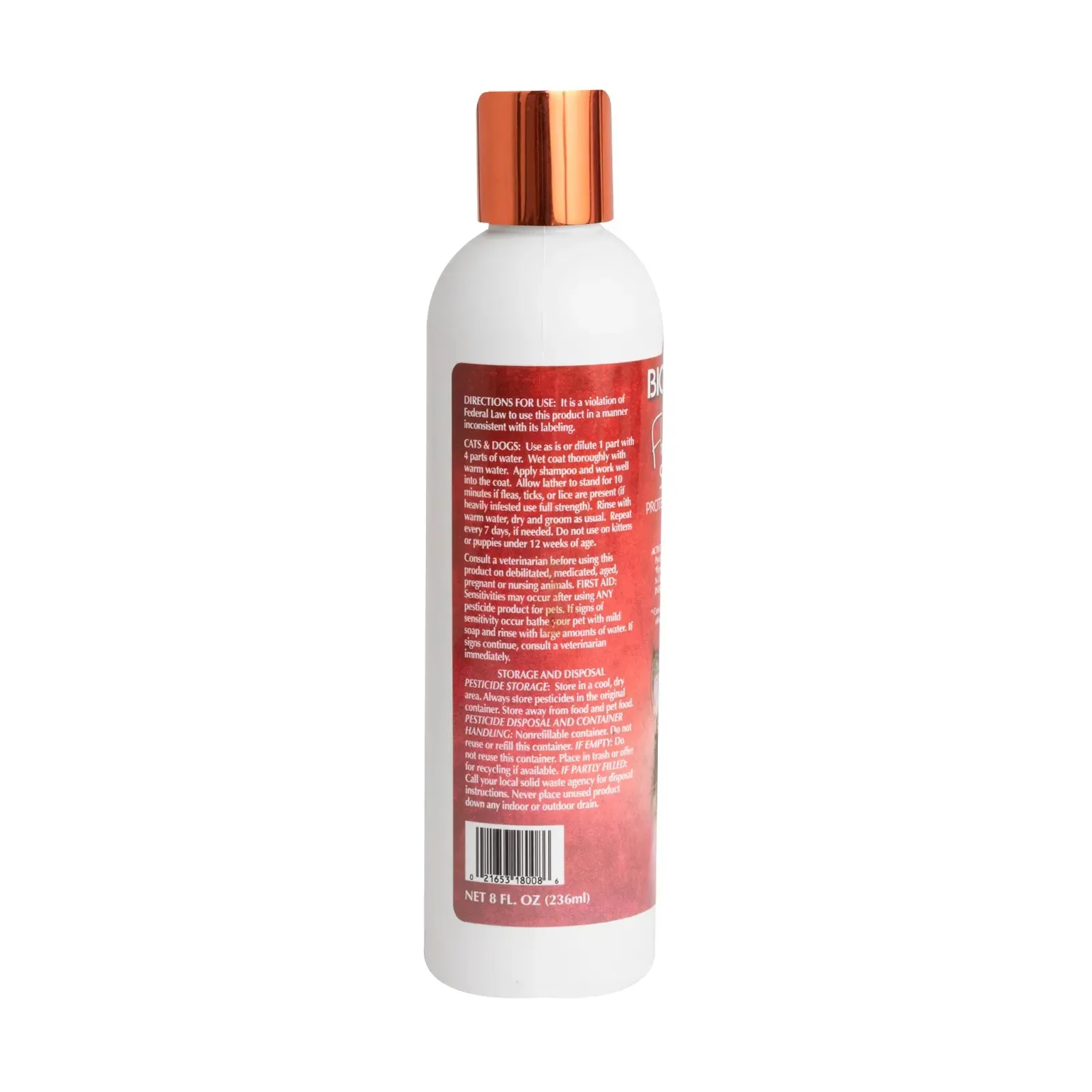 Bio-Groom - Flea & Tick Protein-Lanolin Enriched Shampoo for Cats 8oz