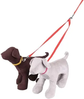 Black Double Dog Leash Lead,Adjustable Two Dog Leash Pet Traction Rope with D Coupler N Lead Collars, Harnesses and Leashes for Pet Supplies