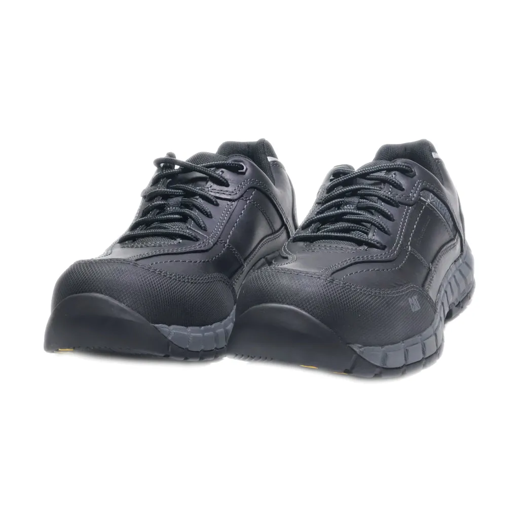 Cat Safety Boots Leather Black Colour For Men