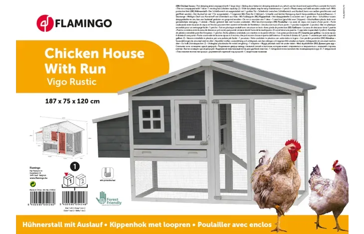 CHICKEN HOUSE VIGO RUSTIC GREY
