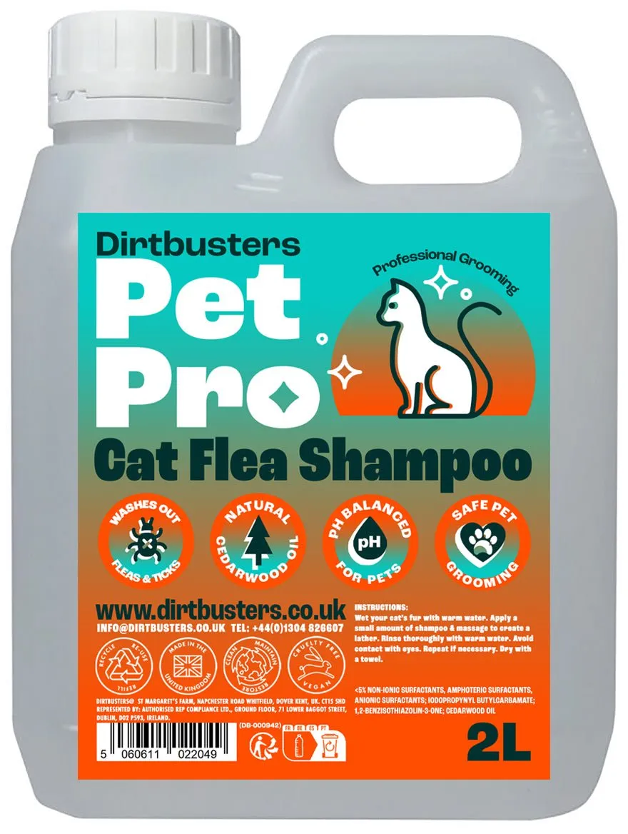 Dirtbusters Pet Pro Cat Flea Shampoo (2L)