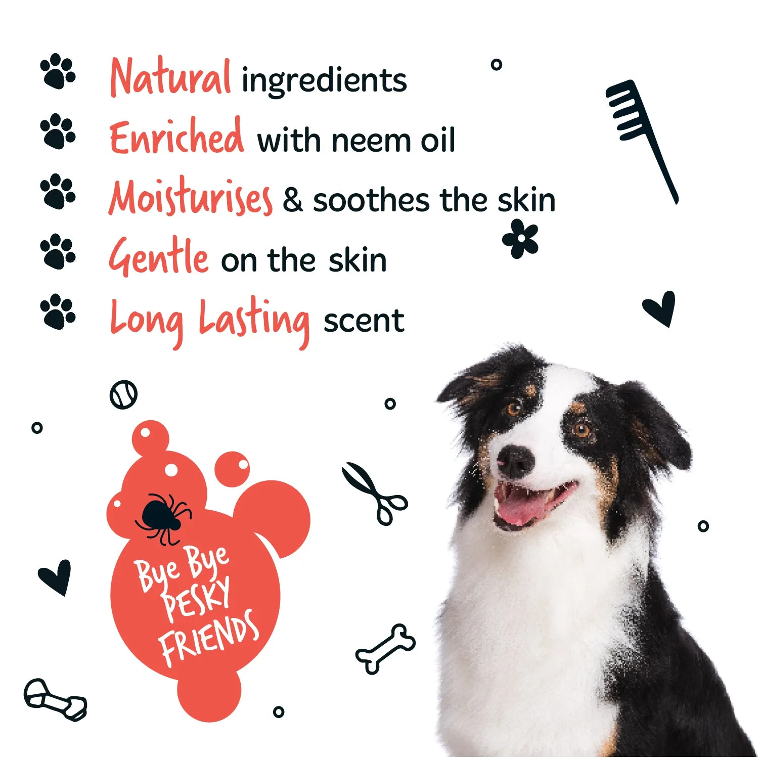 Flea and Tick Dog Shampoo with Neem Oil