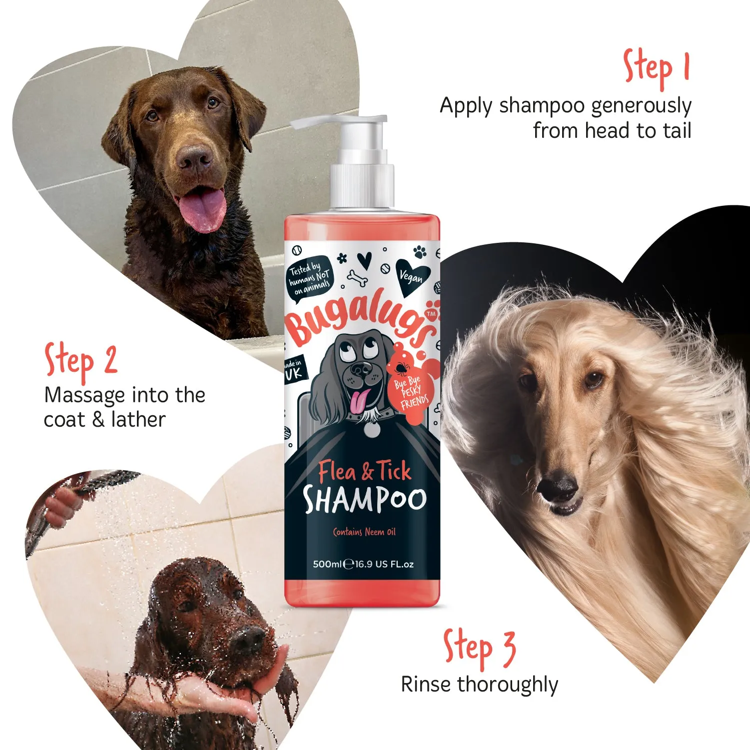 Flea and Tick Dog Shampoo with Neem Oil