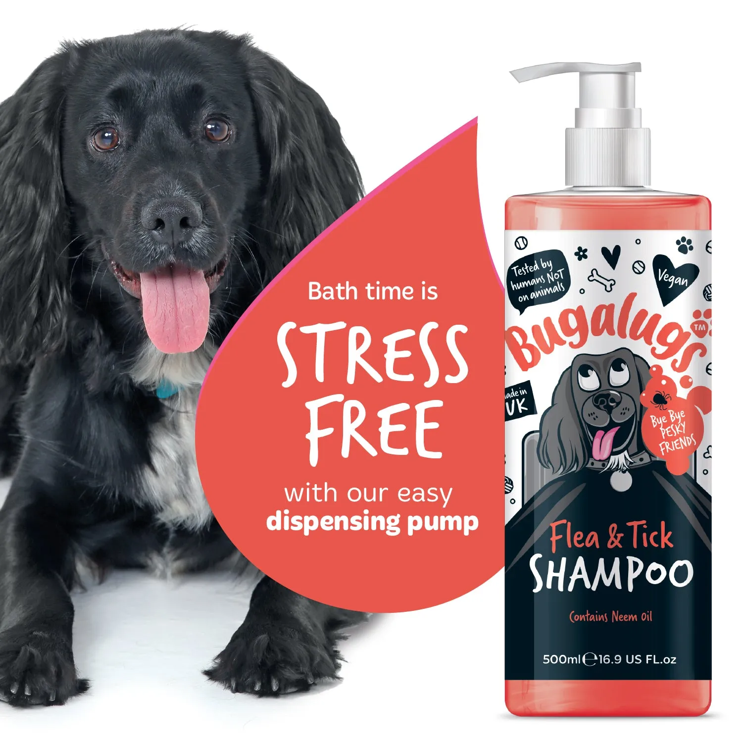 Flea and Tick Dog Shampoo with Neem Oil