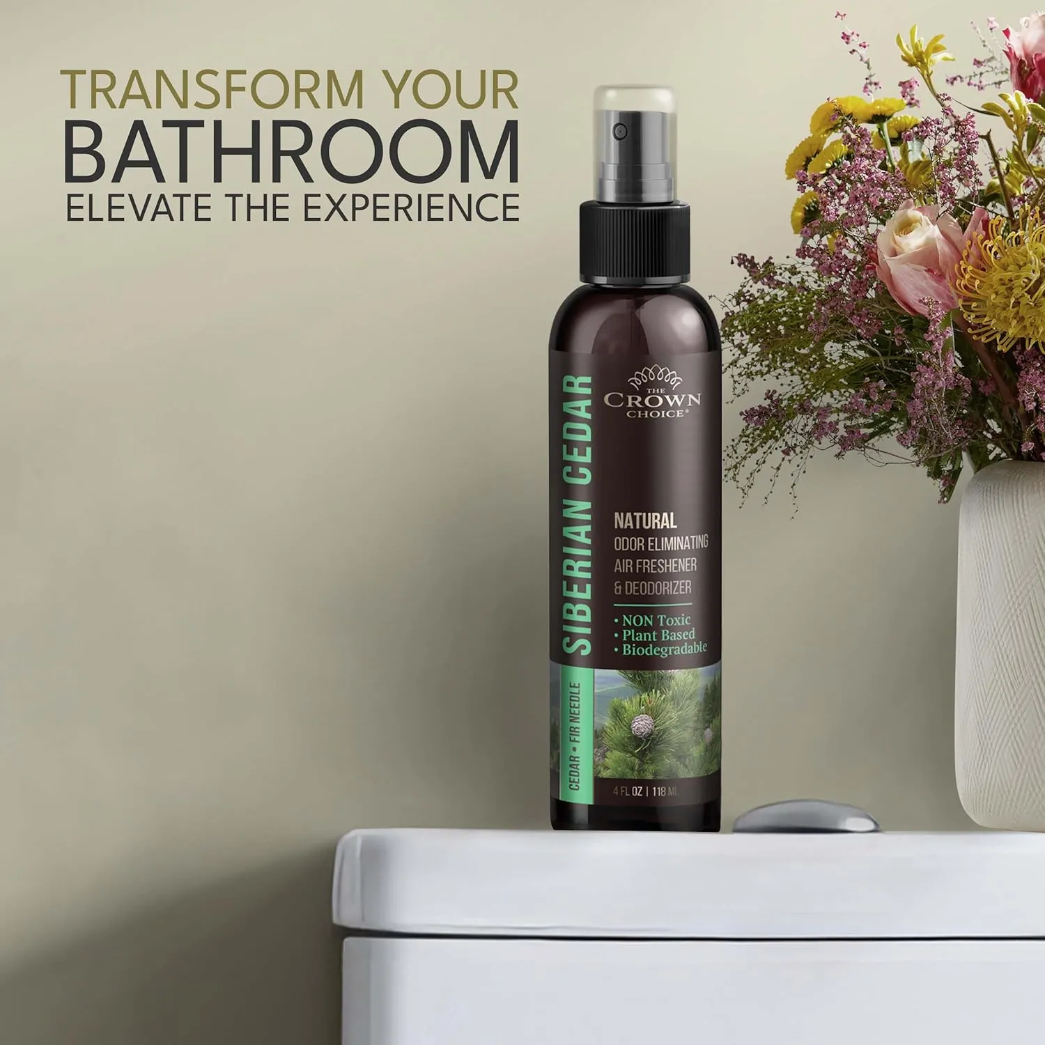 Freshen Up Dad's Day with gift of Natural CedarOil Spray Non Toxic Cedar Essential Air Freshener Spray for Closets, Cedarwood, Rooms,Toilet & LaundrySafe to Use around Children & Pets 2PK-4Oz each