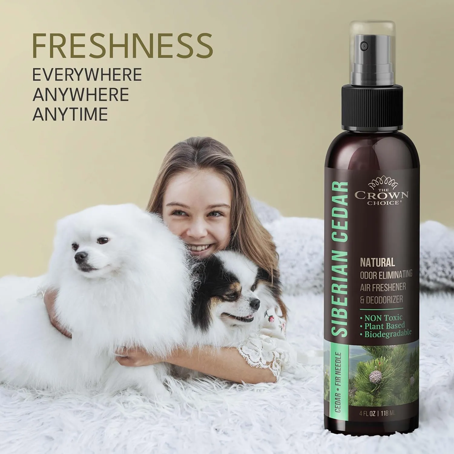 Freshen Up Dad's Day with gift of Natural CedarOil Spray Non Toxic Cedar Essential Air Freshener Spray for Closets, Cedarwood, Rooms,Toilet & LaundrySafe to Use around Children & Pets 2PK-4Oz each