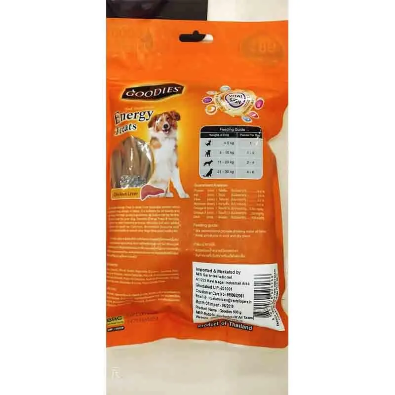 Goodies Energy Treat for Dog, Liver Flavour