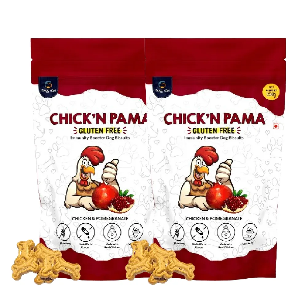 Goofy Tails Chick’N Pama Chicken Biscuit Treats for Dogs & Puppies