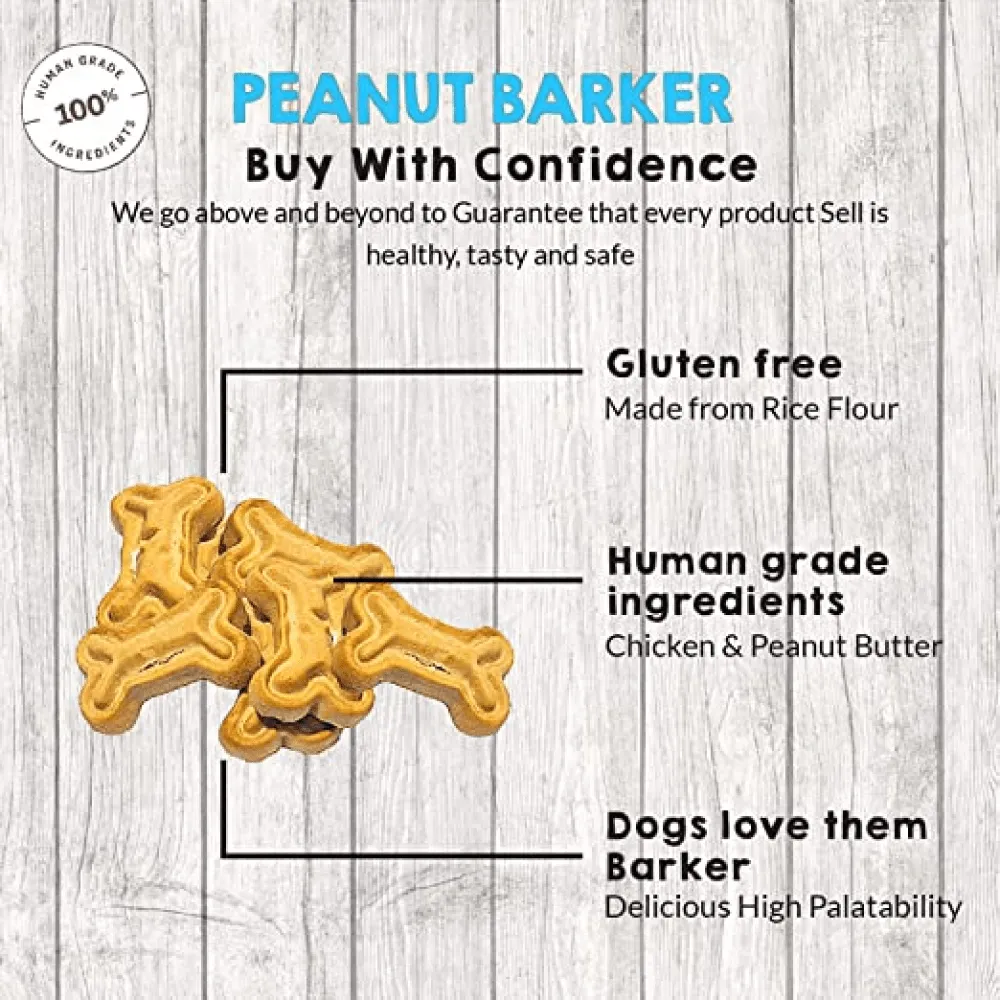 Goofy Tails Peanut Barker Chicken Biscuit Treats for Dogs & Puppies