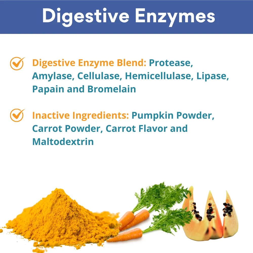 Kanu Pet Digestive Enzymes  Probiotic Powder, Digestive Supplement for Dogs and Cats