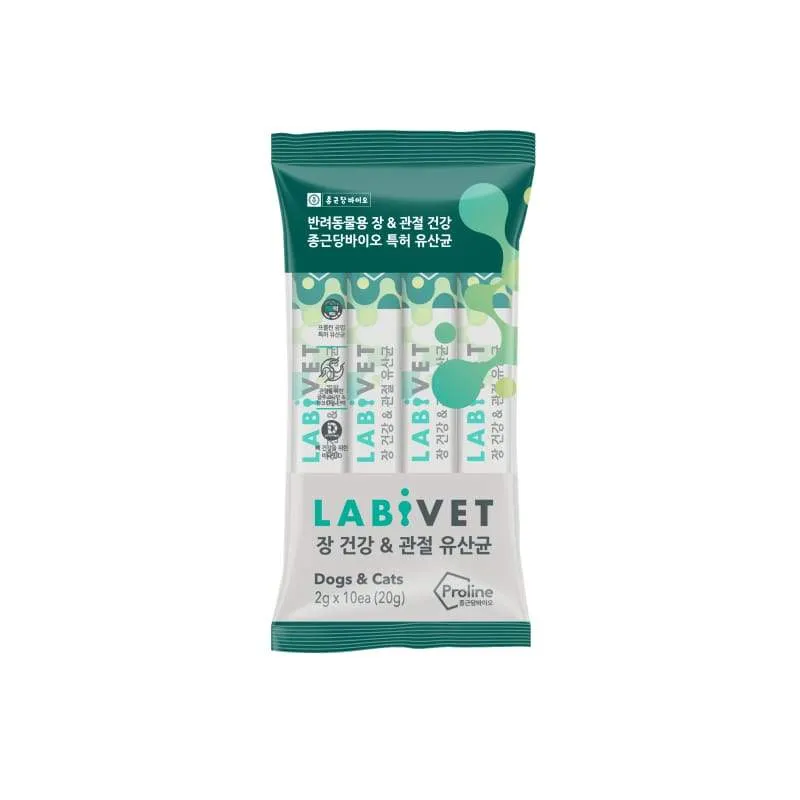 Labivet Joint & Gut Health Probiotics Dog & Cat Supplement 60g (Exp Jan 24)