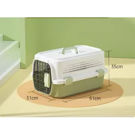 MaiShi Travel Pet Crate M - L51cm x B31cm x H35cm - Green