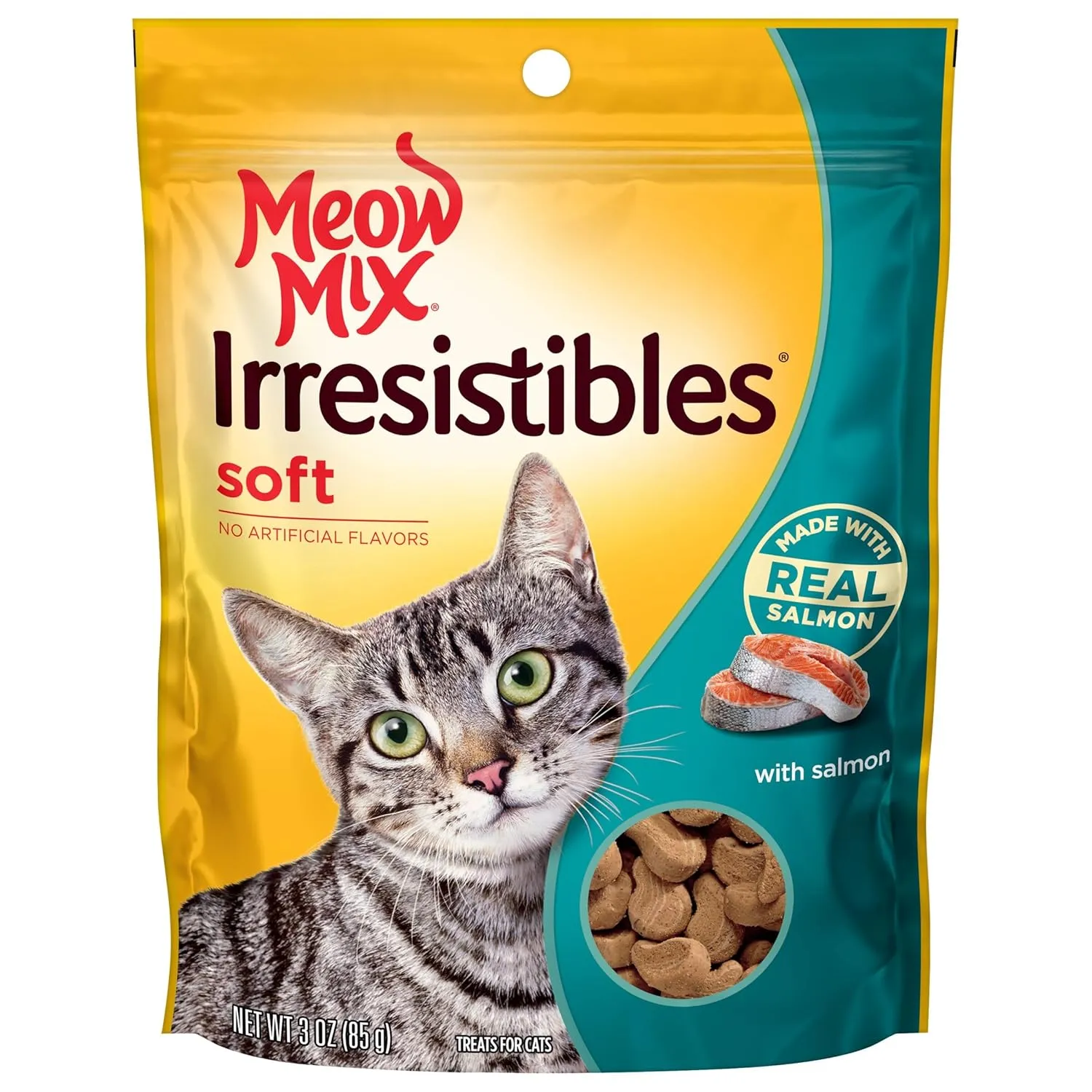 Meow Mix Irresistibles Cat Treats - Soft Salmon - 3 oz