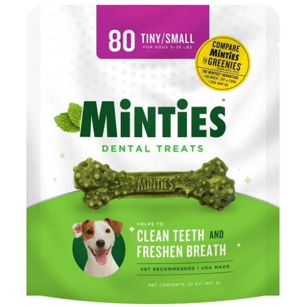 Minties Tiny/Small Dental Bones for Dogs