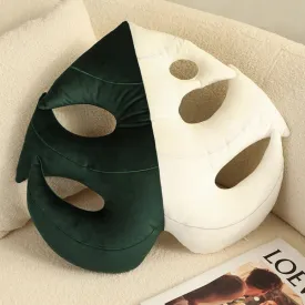 Nordic Leaf Cushion | Green Monstera Albo Leaf