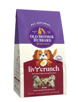 Old Mother Hubbard Classic Mini Liv'r Crunch 20-oz, Dog Treat