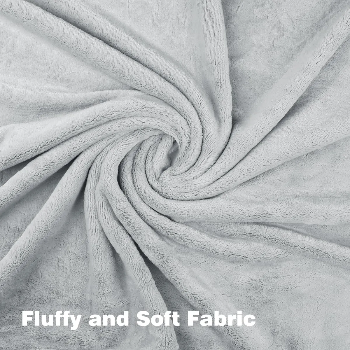 Onarway Dog Blanket Washable for Puppy: 4 Packs Dog Blankets 40x28 - Fluffy Soft Small Throw for Cat Puppy Kitten Dogs - Fleece Pet Blankets for Bed Sofa Car and Indoor - Light Grey