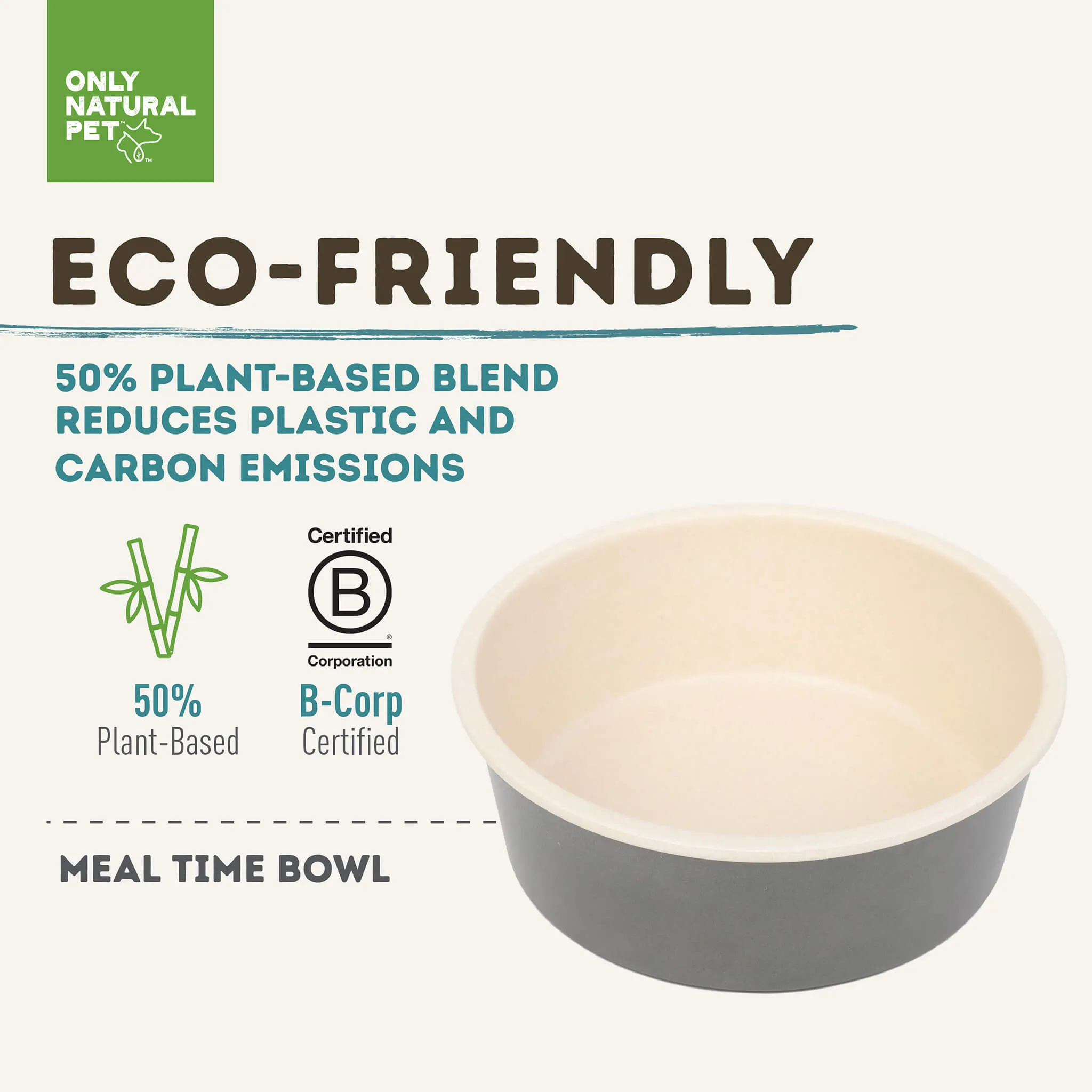 Only Natural Pet Meal Time Bowl Dog Food Bowl