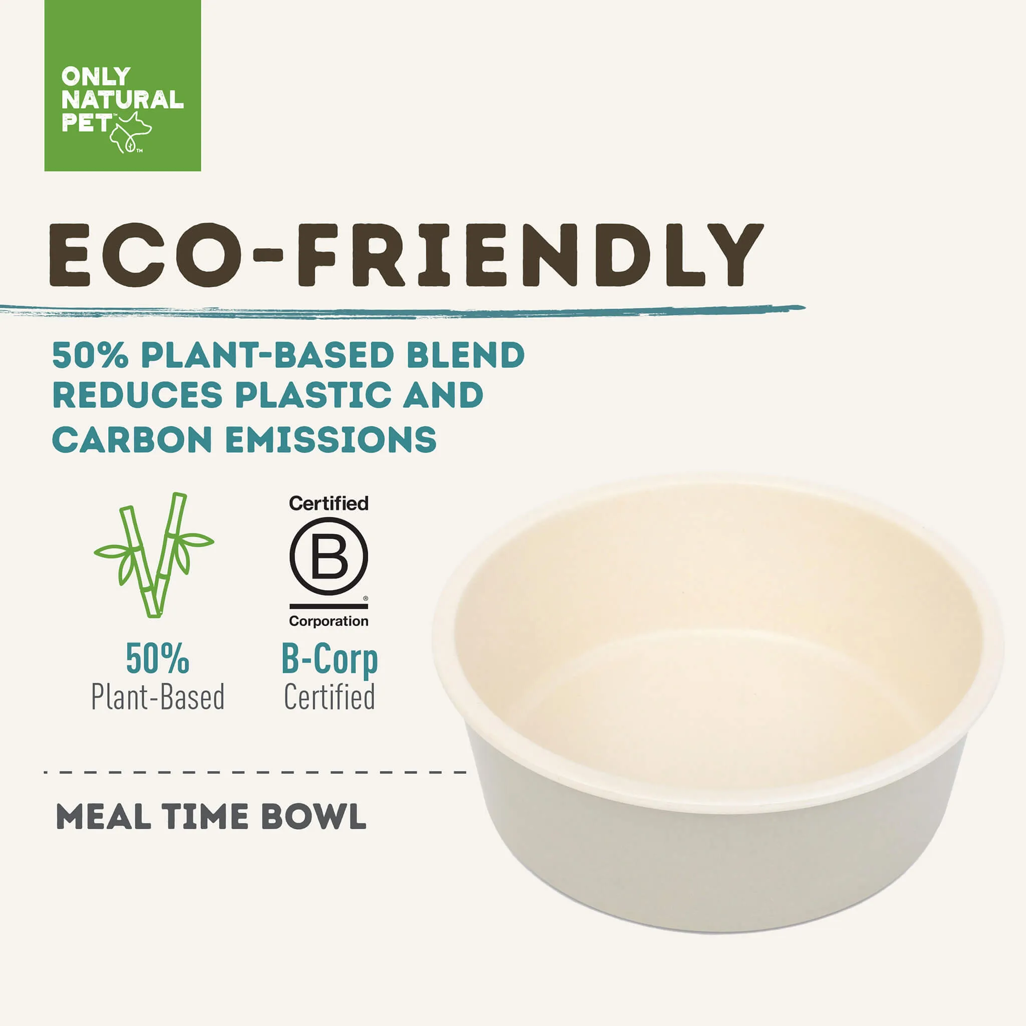 Only Natural Pet Meal Time Bowl Dog Food Bowl
