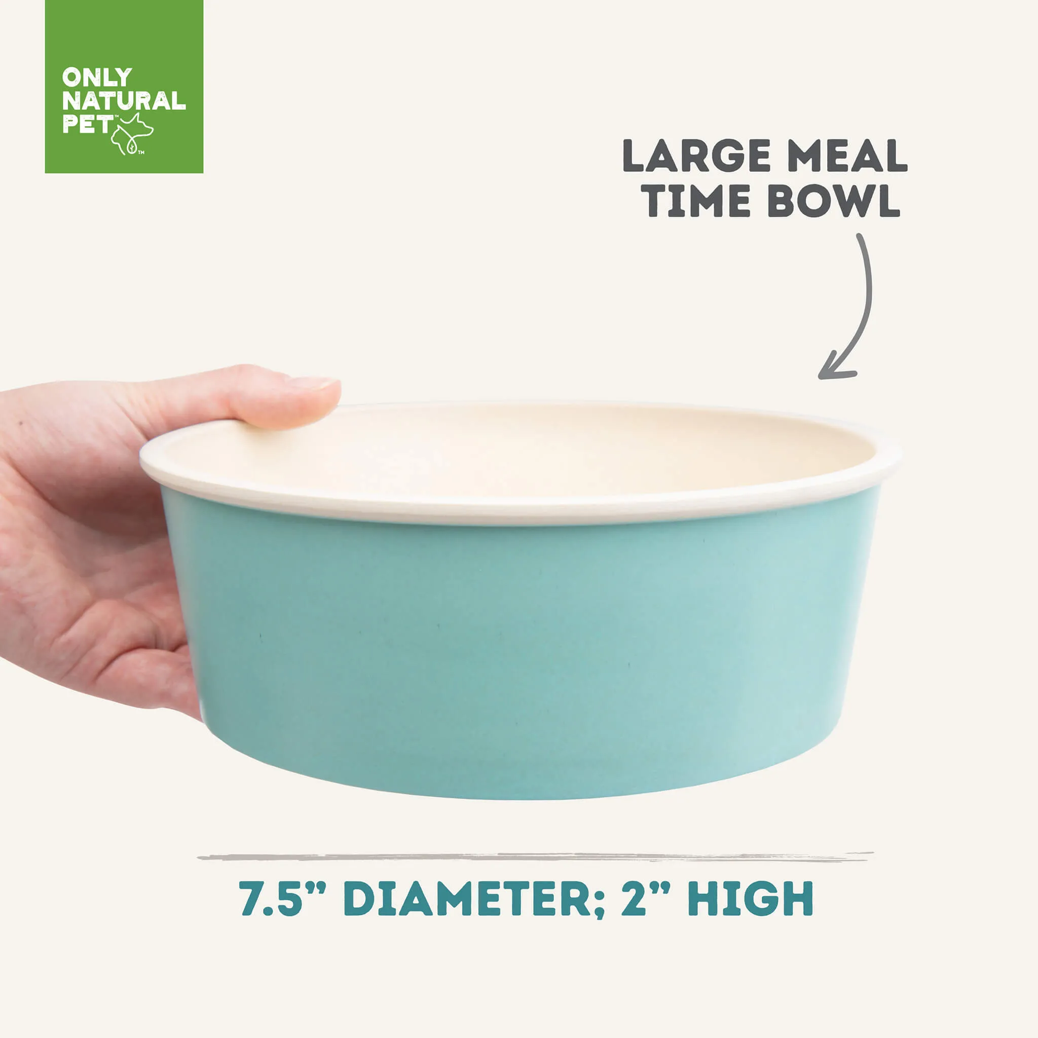Only Natural Pet Meal Time Bowl Dog Food Bowl