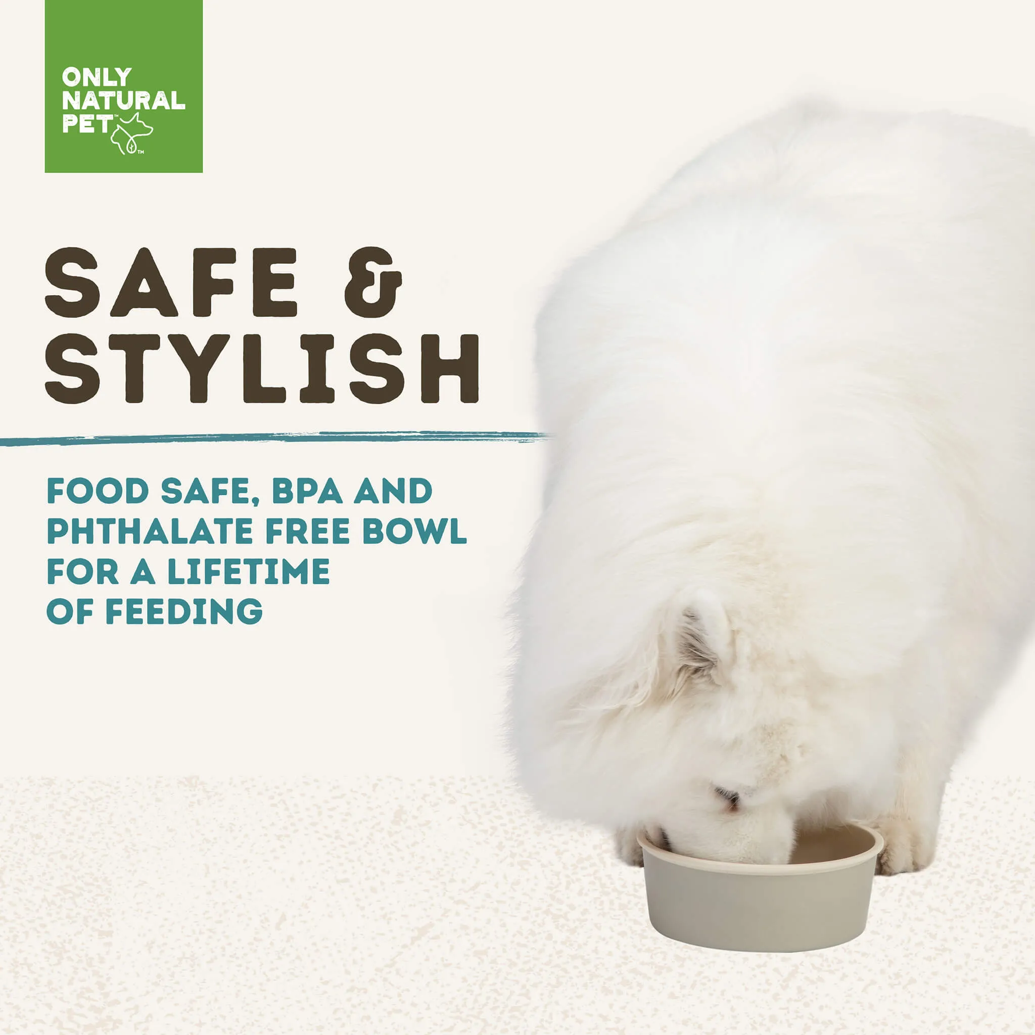 Only Natural Pet Meal Time Bowl Dog Food Bowl