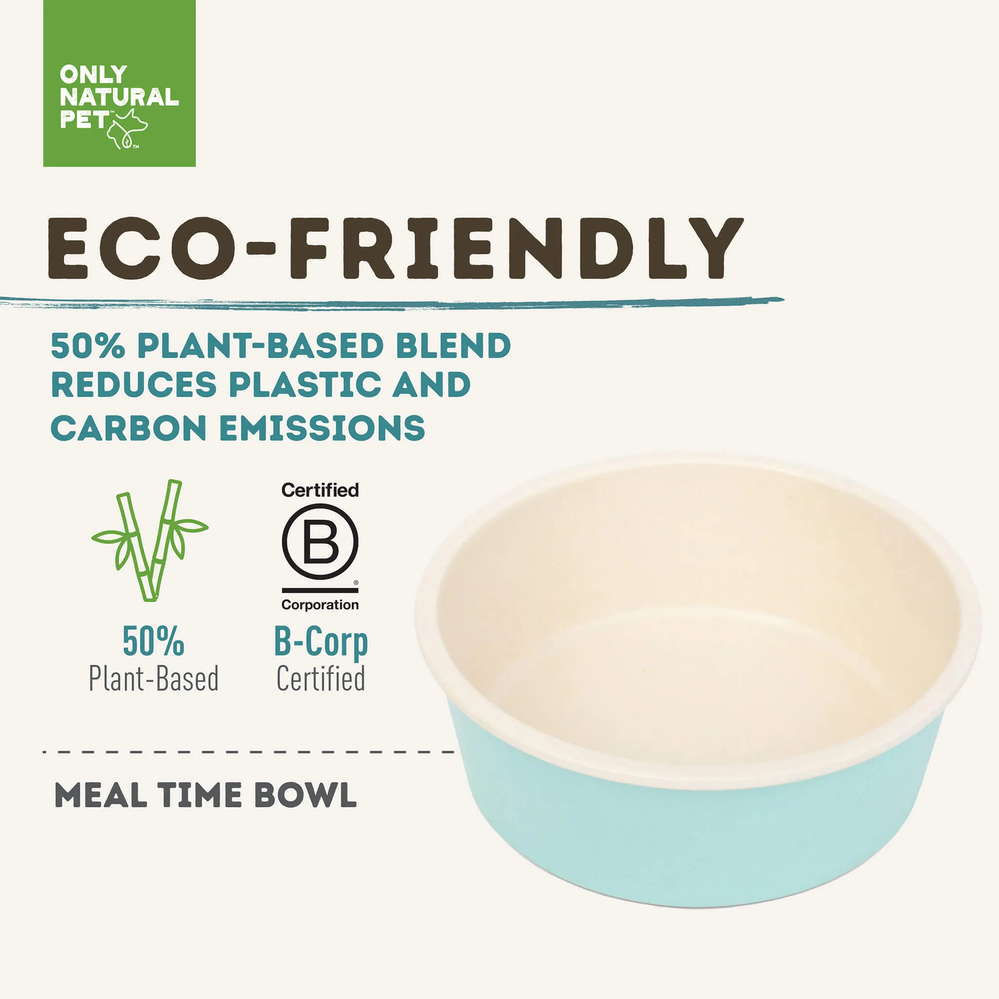 Only Natural Pet Meal Time Bowl Dog Food Bowl