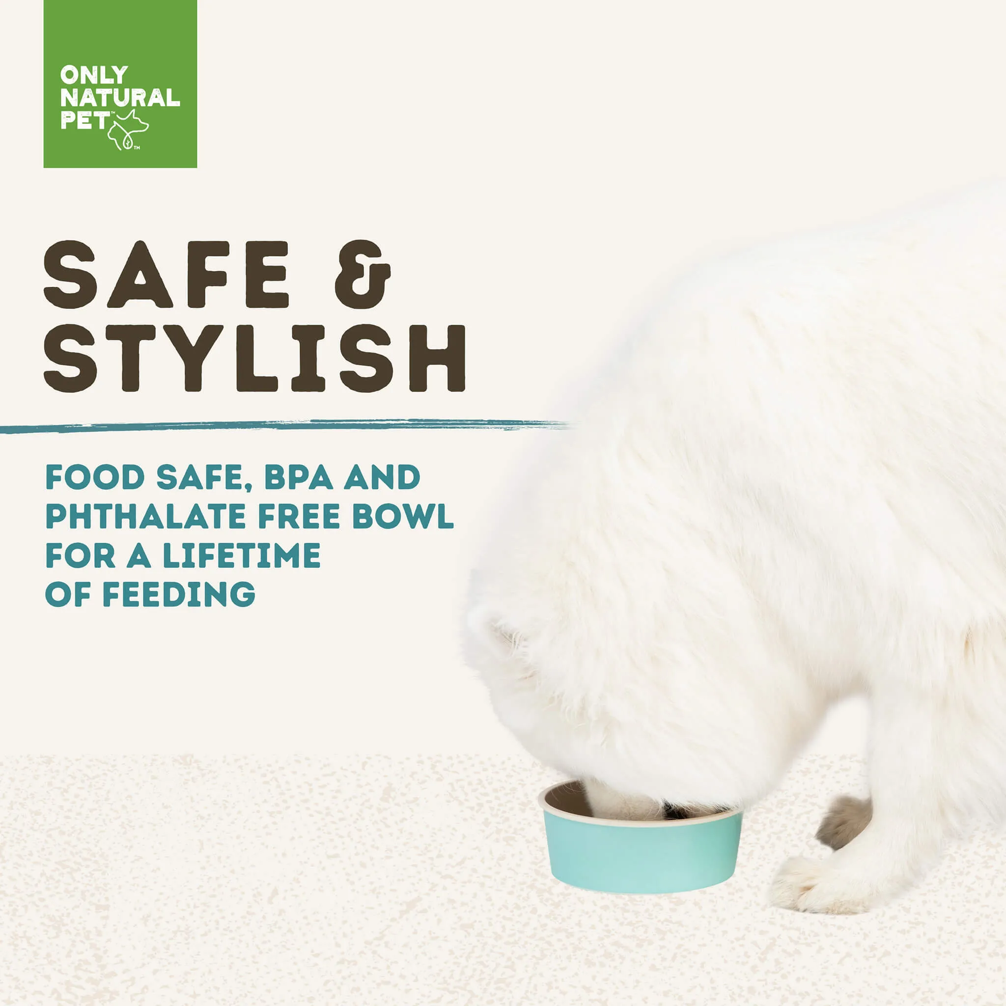 Only Natural Pet Meal Time Bowl Dog Food Bowl