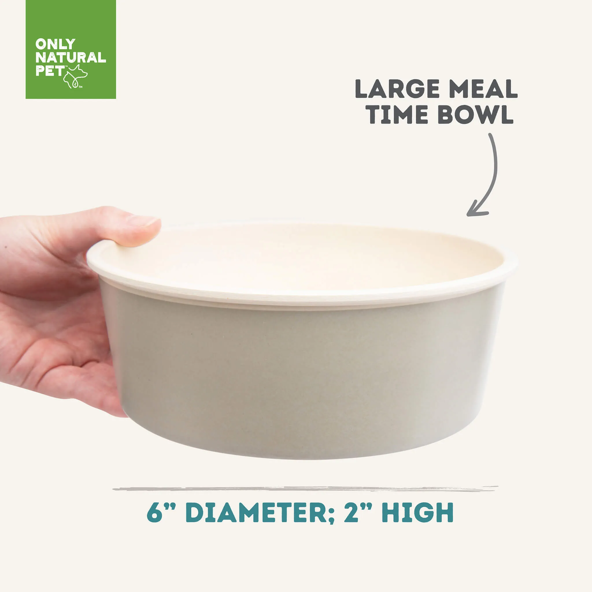 Only Natural Pet Meal Time Bowl Dog Food Bowl