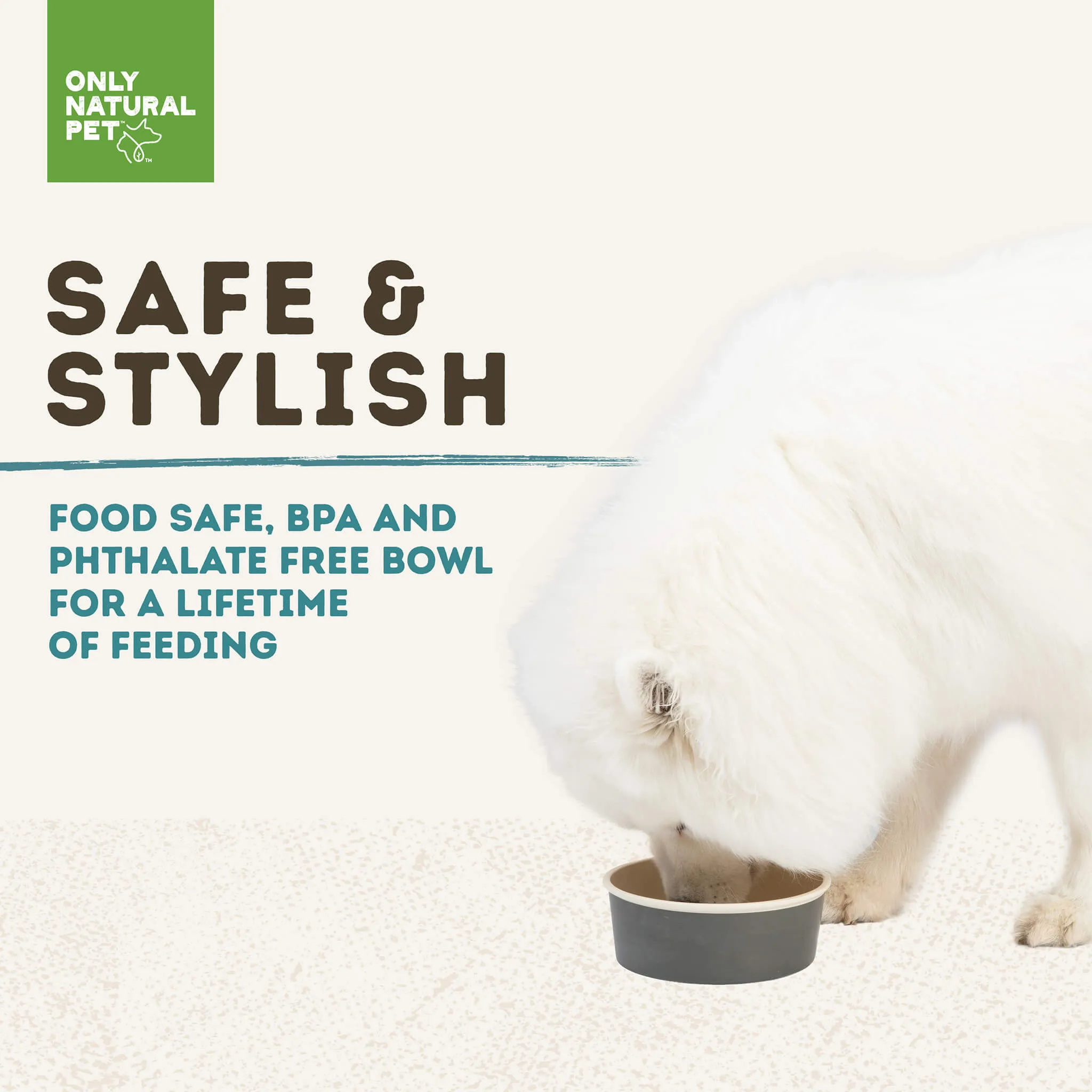 Only Natural Pet Meal Time Bowl Dog Food Bowl