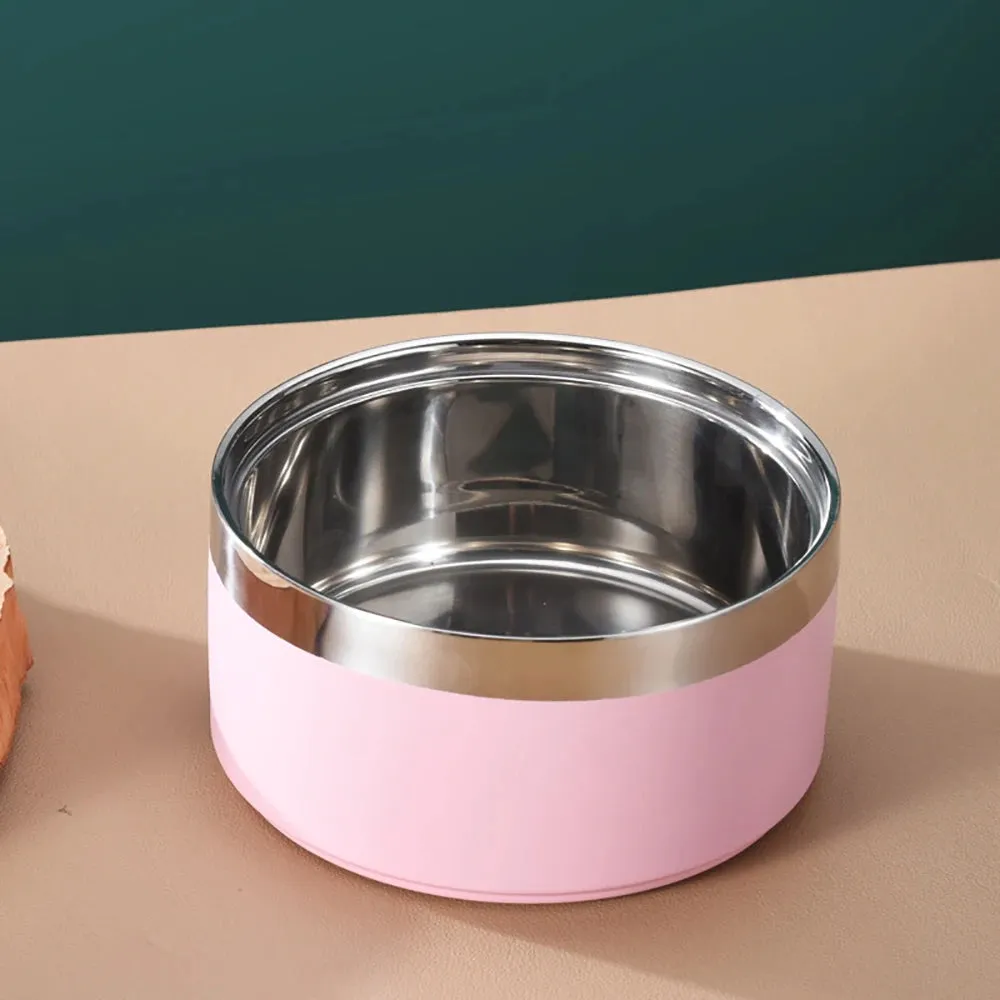Personalized Dog Food & Water Bowls - Custom Stainless Steel Pet Accessory for Cats & Dogs