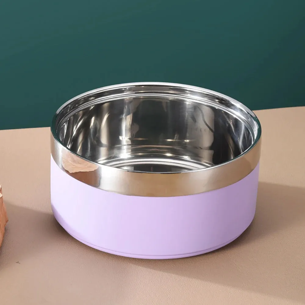 Personalized Dog Food & Water Bowls - Custom Stainless Steel Pet Accessory for Cats & Dogs
