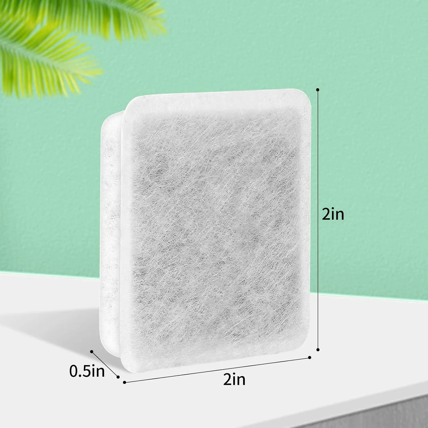 Pet Fountain Charcoal Water Filter Replacement, Dog Cat Water Bowl Filter Pet Water Filter Fit for Gravity Waterer Bowls Pack of 8