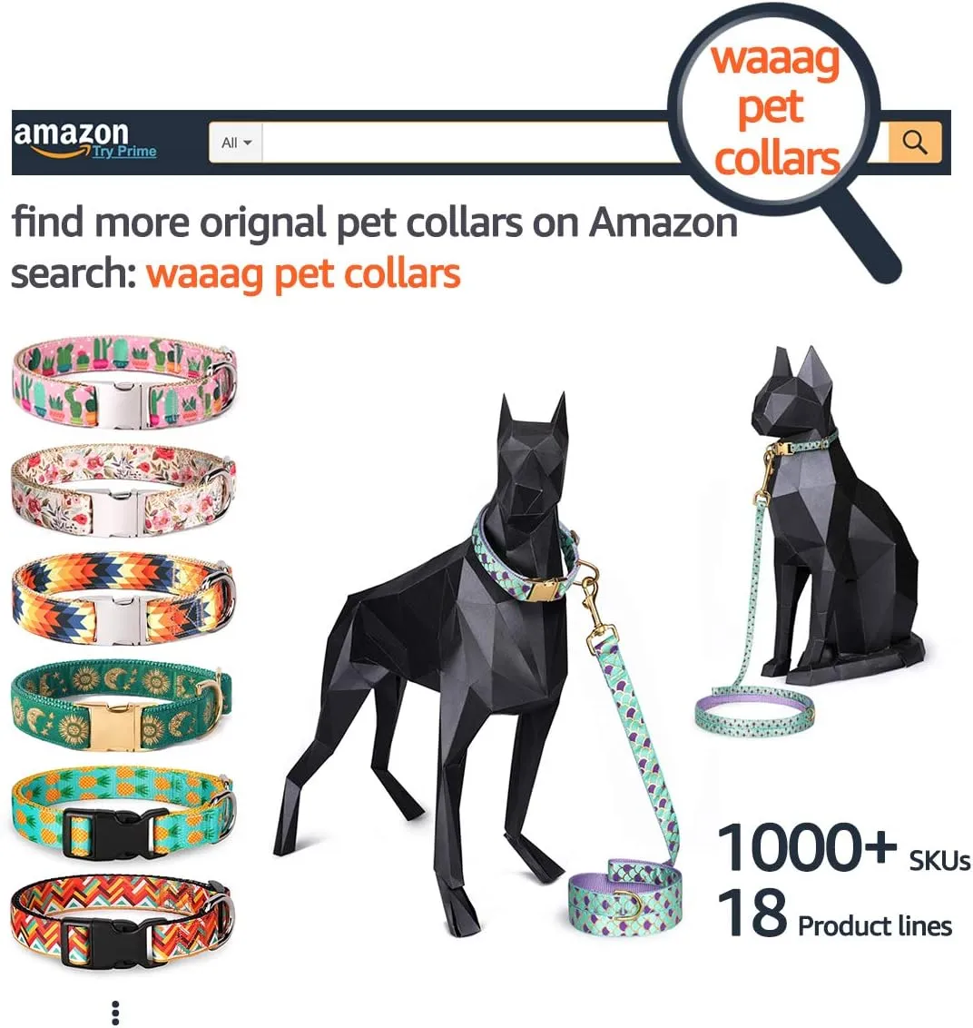Pet Supplies Aztec Tribal Cat & Dog Collar, Leash & Harness Set - XS to Large