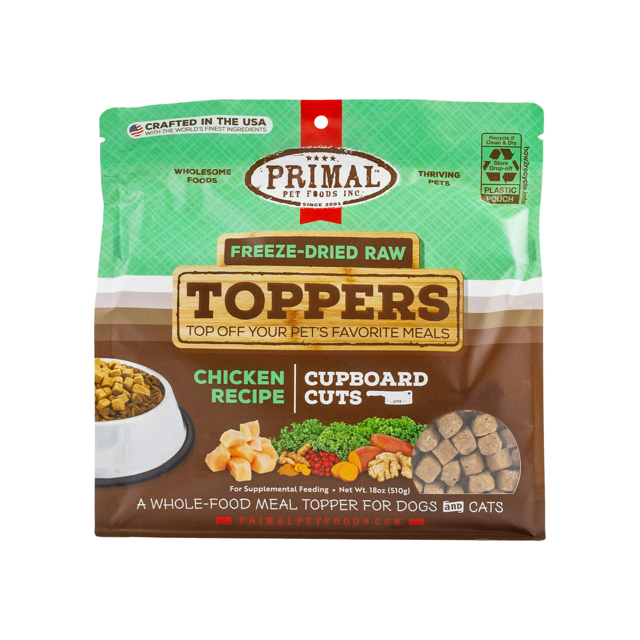 Primal Pet Foods Cupboard Cuts Freeze Dried Cat & Dog Food Topper