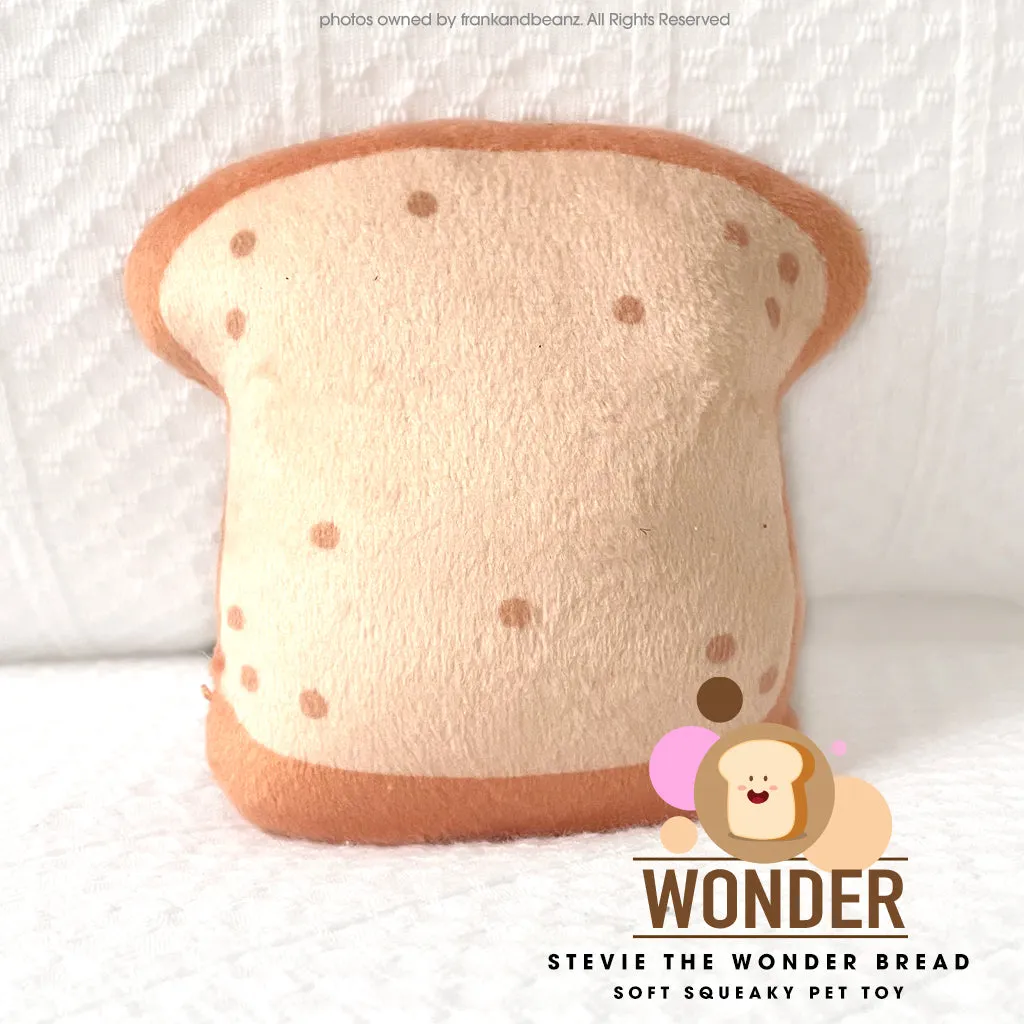 Stevie The Wonder Bread Mini Squeaky Dog Toy