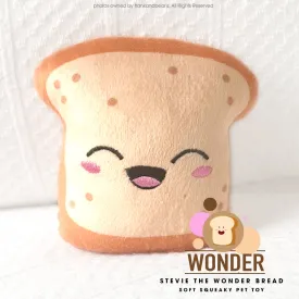 Stevie The Wonder Bread Mini Squeaky Dog Toy