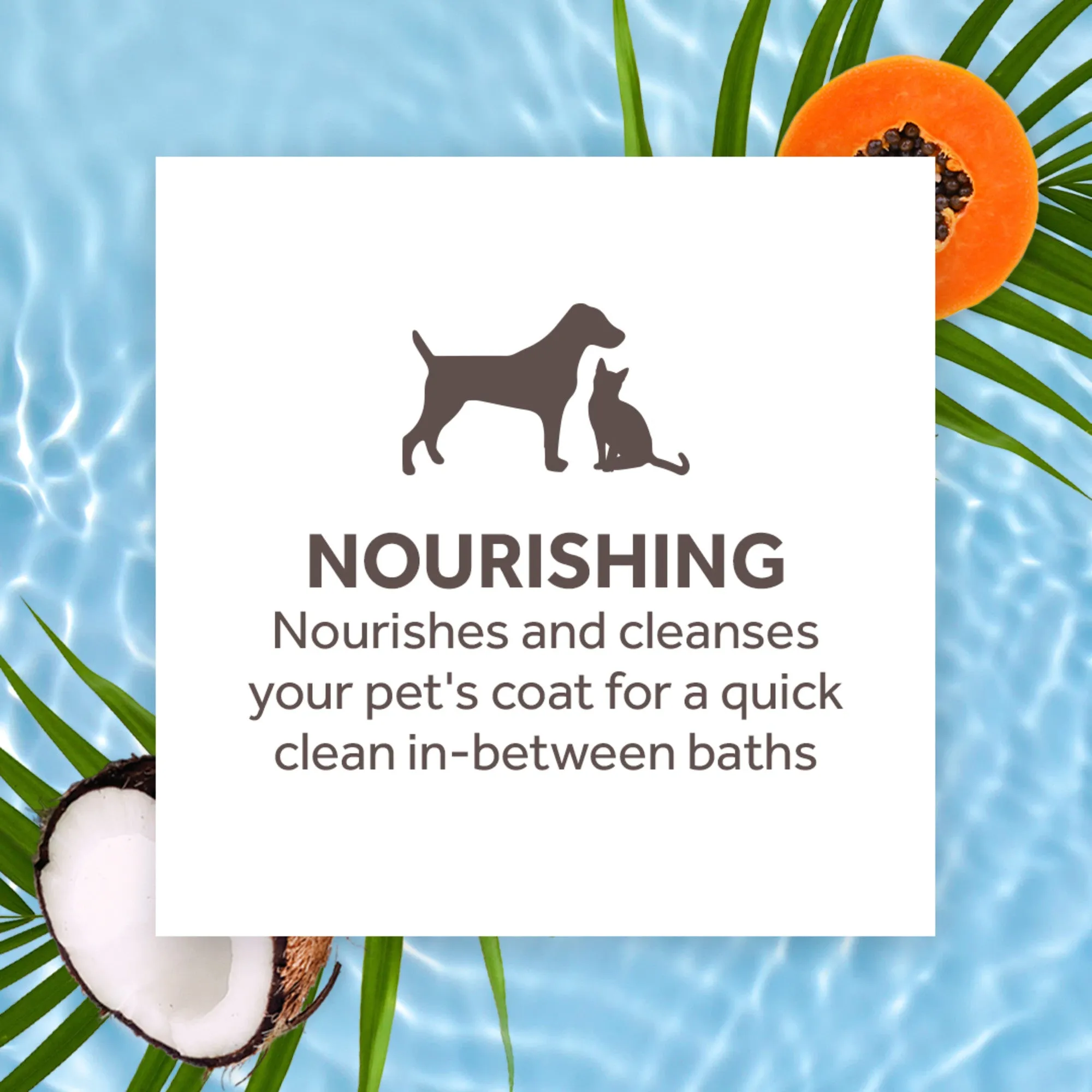 Tropiclean Papaya & Coconut 7.4-oz, Waterless Pet Shampoo