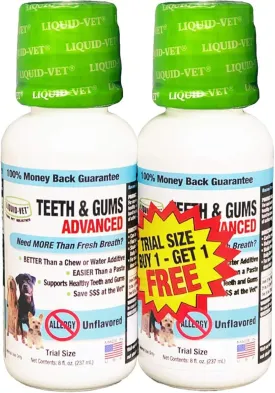Ultimate Dog Dental Care Solution: Teeth Cleaning & Plaque Remover Food Additive - Fresh Breath Mouthwash, Tartar Control, and Gum Health Support - Premium Pet Product
