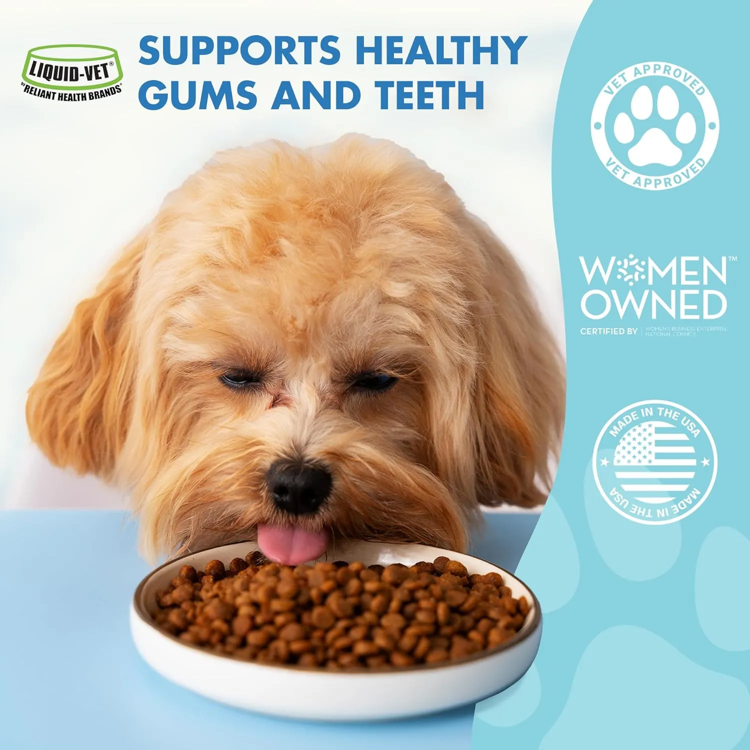 Ultimate Dog Dental Care Solution: Teeth Cleaning & Plaque Remover Food Additive - Fresh Breath Mouthwash, Tartar Control, and Gum Health Support - Premium Pet Product