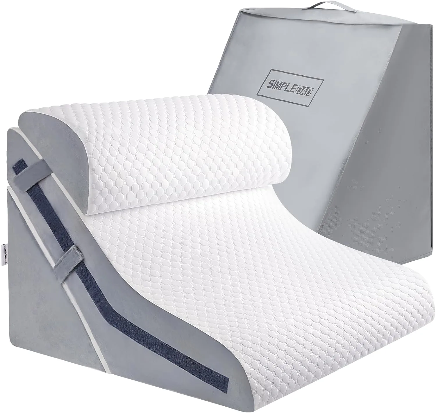 Wedge Pillow for Sleeping, Orthopedic Bed Wedge Pillow Set, 15-in-1 3PCS Adjustable Memory Foam Wedge Pillow Post Surgery, 9 &16 & 20 inches Height 3-in-1 Incline Wedges Pillows