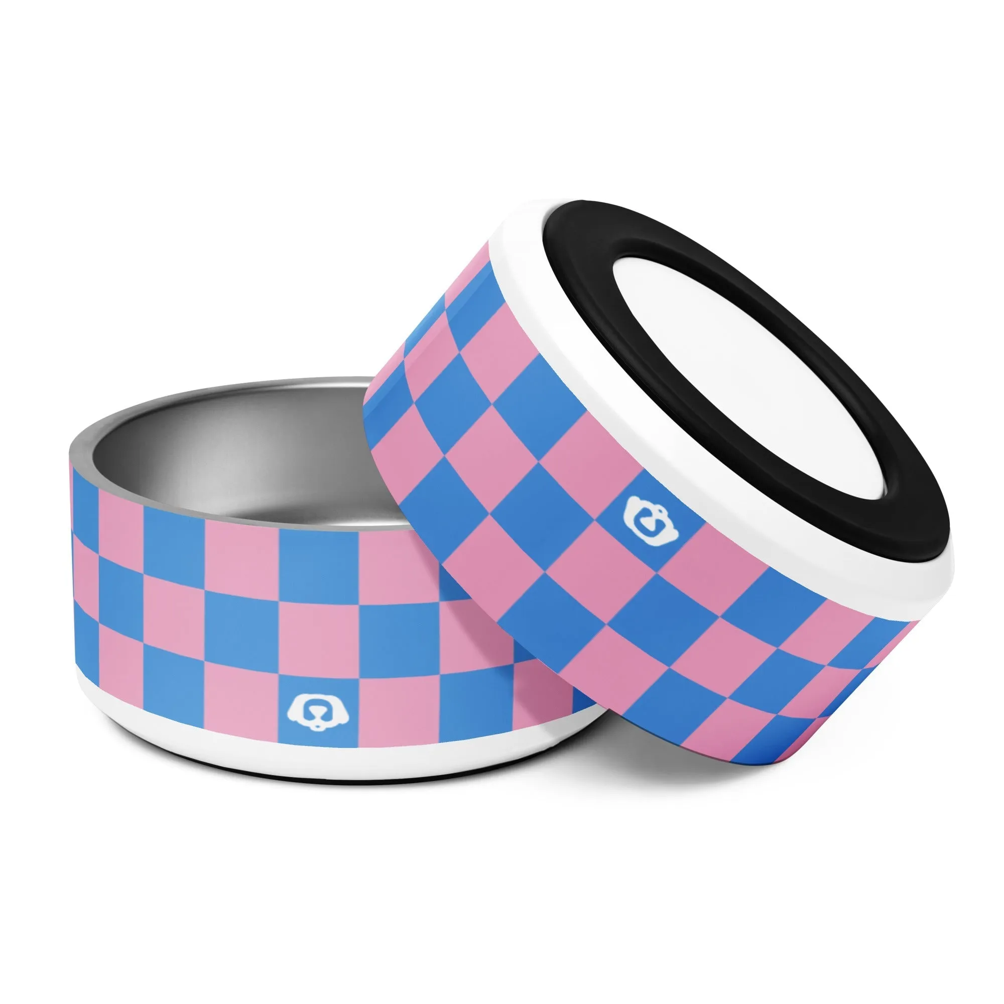 WUFORIA Checker Retro Shade 32oz Dog Bowl