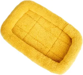 XIAOYU Winter Warm Comfortable Pet Dog Cat Sleeping Bed Mat for Pet House/Kennels/Cage/Crate Bed, Yellow, L